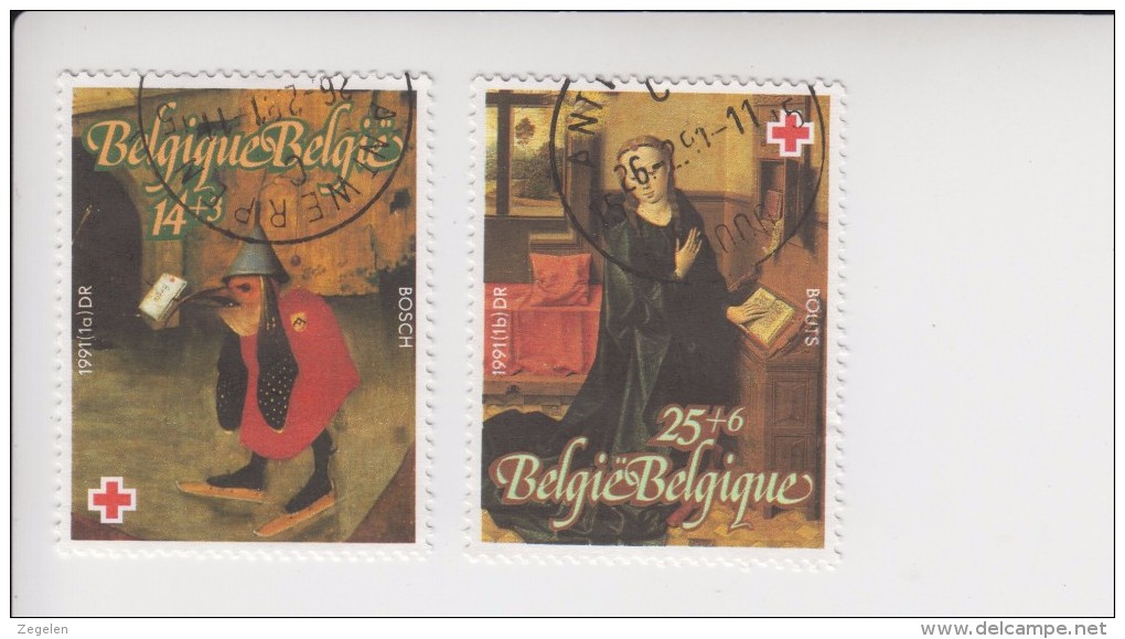 België Michel-kataloog 2450/2451 Rondstempels Antwerpen - Otros & Sin Clasificación