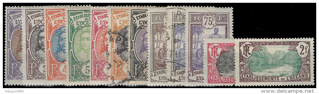YT 21 Au 37 (incomplet) - Unused Stamps
