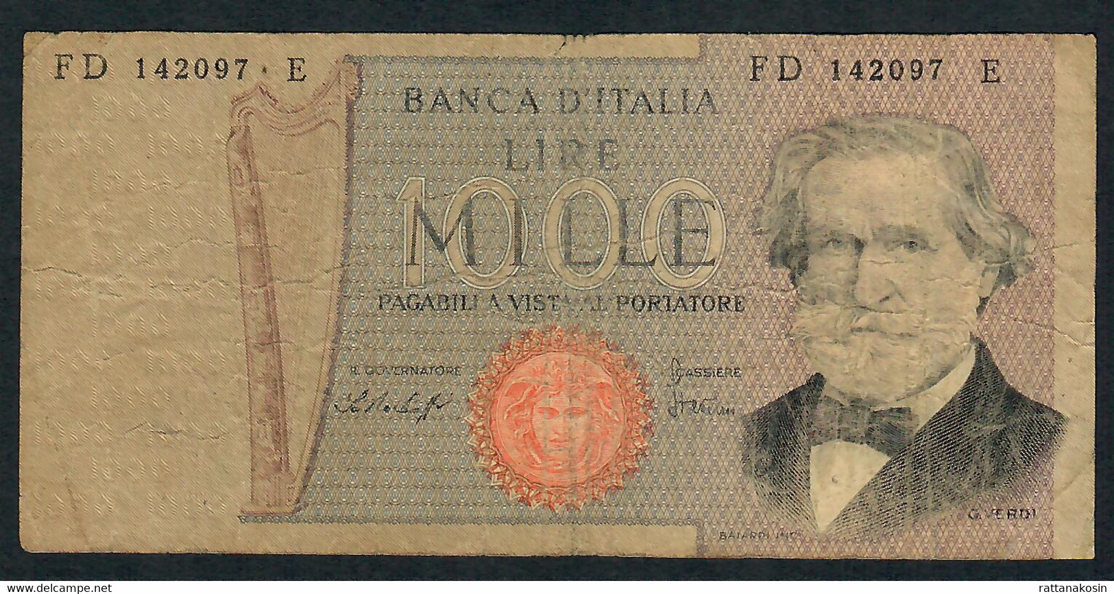 ITALY  P101f  1000 LIRE   10.5.1979  #FD/E    FINE - 1000 Lire