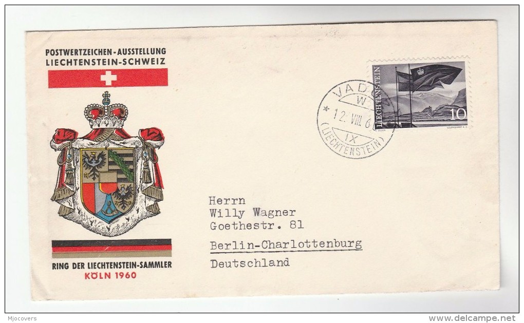 1960 LIECHTENSTEIN Stamps EVENT COVER SWISS - LEICHTENTEIN COLLECTORS PHILATELIC EXHIBITION - Lettres & Documents