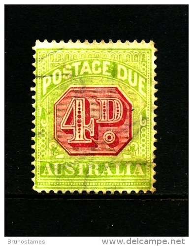 AUSTRALIA - 1922  POSTAGE   DUES  4d  3rd  WMK FINE USED  SG D96 - Postage Due