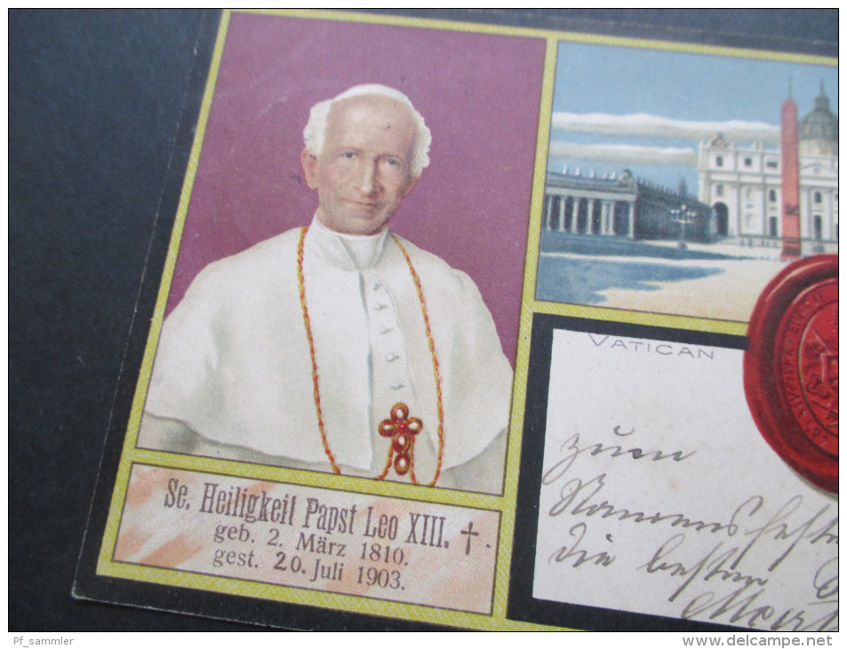 AK / Mehrbildkarte AD Bayern 1903 Se. Heiligkeit Papst Leo XIII. Vatican / Rom - Pausen