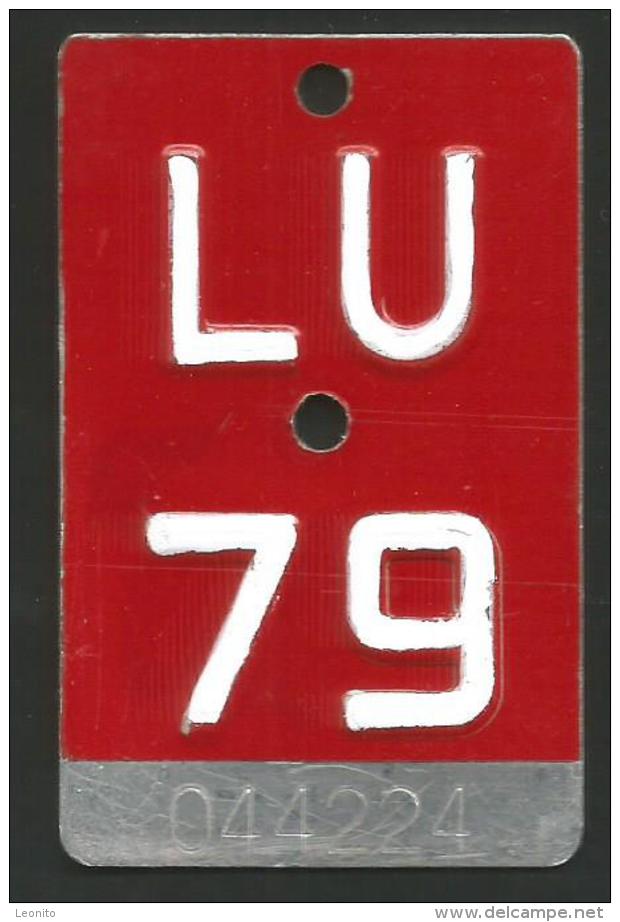 Velonummer Luzern LU 79 - Number Plates