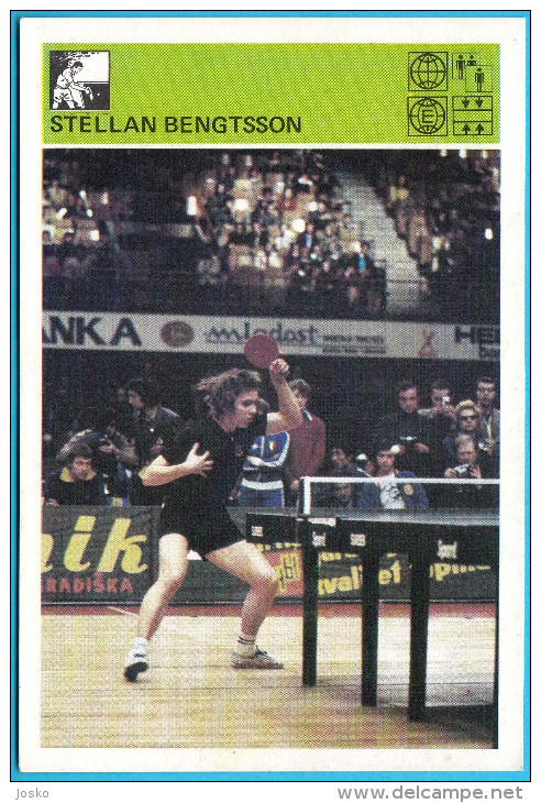 STELLAN BENGTSSON - Table Tennis , Sweden - Yugoslavia Old Card Svijet Sporta * Tennis De Table Ping Pong Tischtennis - Tenis De Mesa