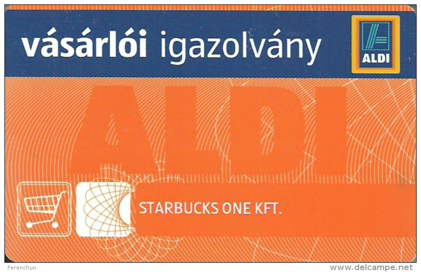 STARBUCKS * COFFEE COMPANY * COFFEEHOUSE CHAIN * ALDI * CUSTOMER CARD * LOYALTY CARD * Aldi Starbucks One Kft. * Hungary - Lebensmittel
