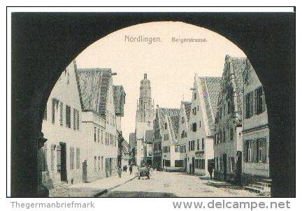 &#9619;&#9618;&#9617; Nördlingen (Schwaben) S/w Straßen Ak M Brauerei Ca 1910 &#9617;&#9618;&#9619; - Noerdlingen