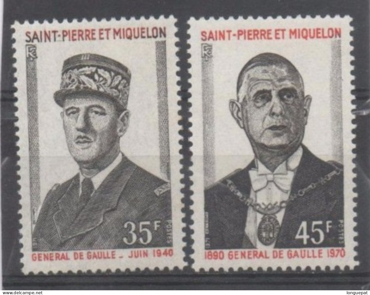 SAINT-PIERRE Et MIQUELON : Général De Gaulle : Anniversaire De Sa Mort - - Nuovi