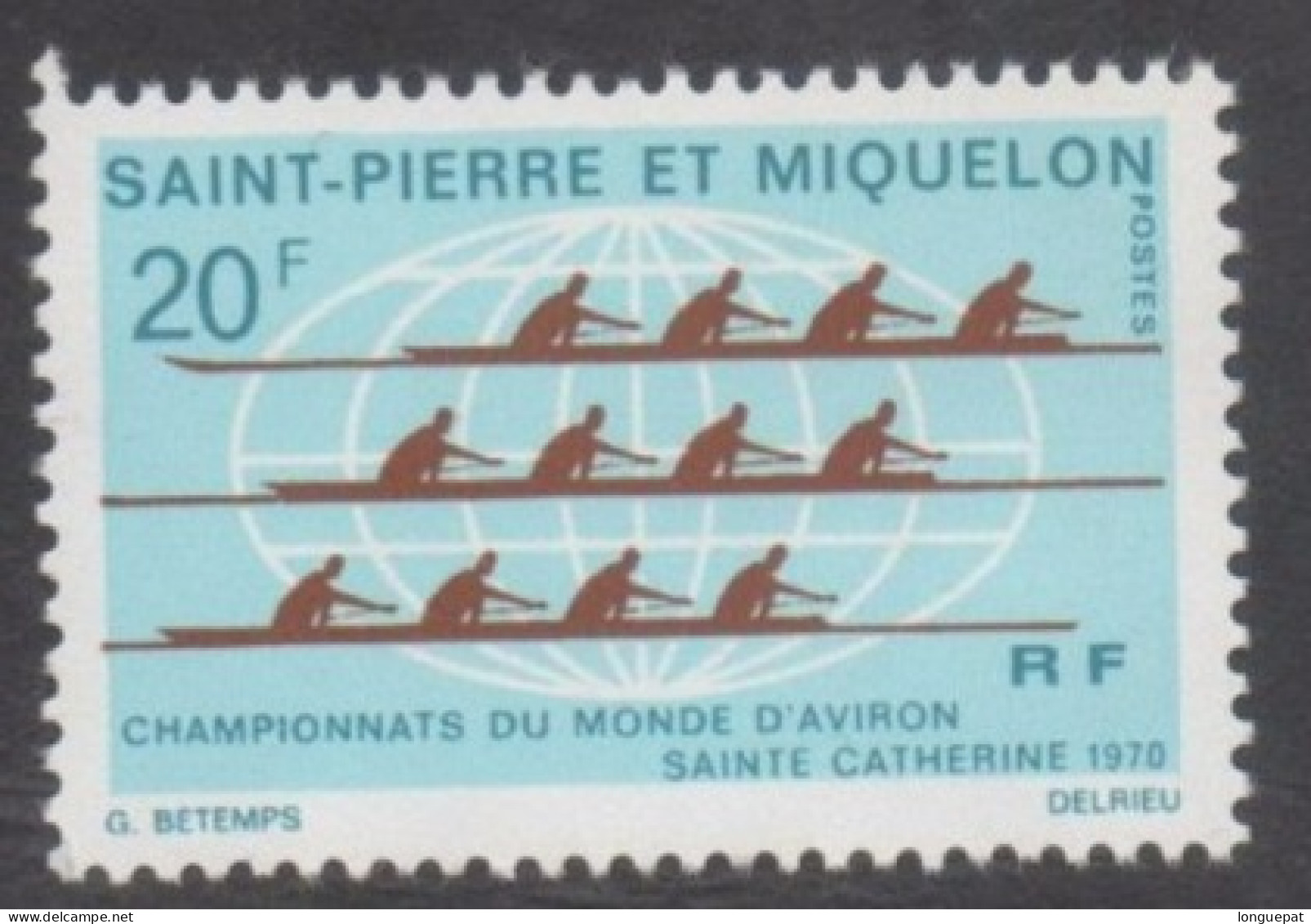 SAINT-PIERRE Et MIQUELON : Aviron - Championnat Du Monde à Sainte-Catherine (Canada) - Nuovi