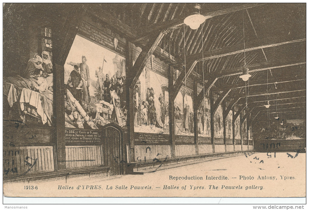 164/24 - ZONE NON OCCUPEE - Carte-Vue En SM De COXYDE 1 En 1915 Vers La France - Zone Non Occupée