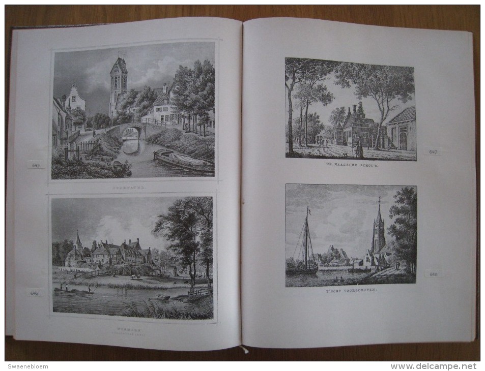 NL.- Boek - Ons Mooie Nederland In 258 Prenten Van Steden, Dorpen En Kastelen. 10 Scans - Antique