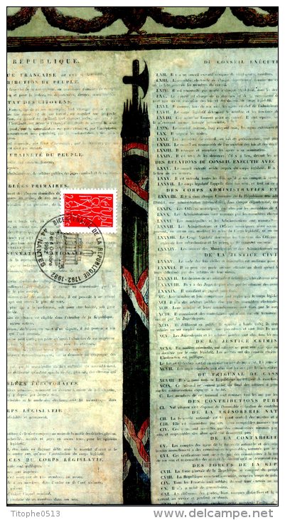 FRANCE. N°2775 De 1992 Sur Document Philatélique. - Revolución Francesa