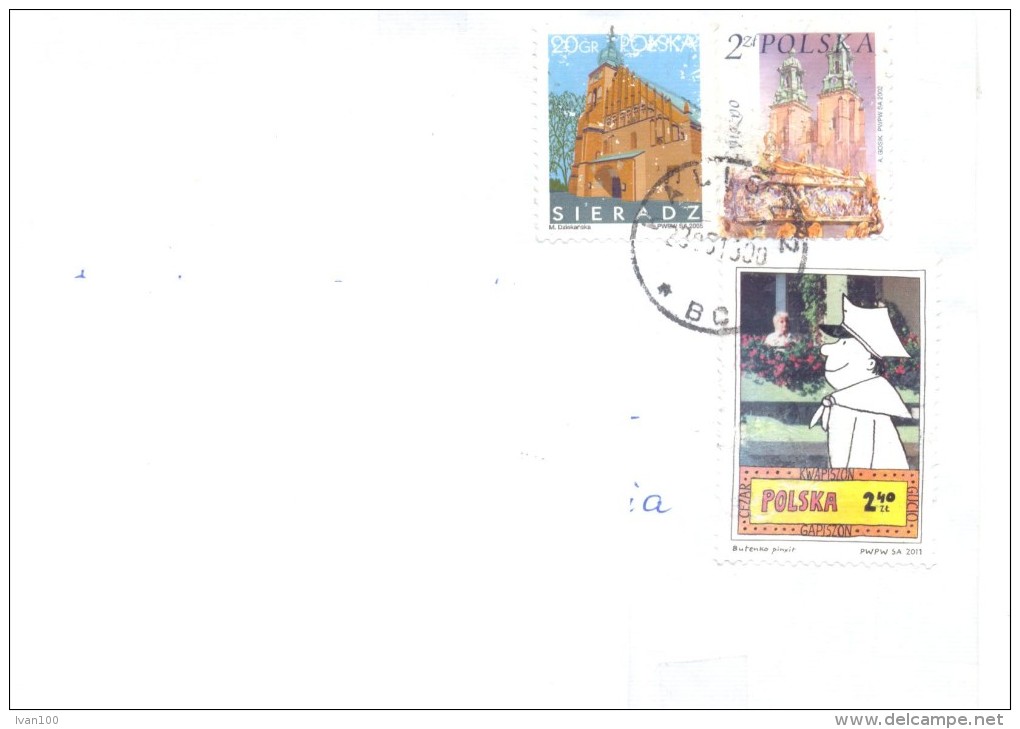 2013. Poland, The Letter By Ordinary  Post To Moldova - Covers & Documents