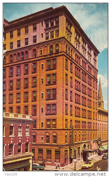 CPA NEW YORK CITY- THE MOHICAN HOTEL, CAR - Cafés, Hôtels & Restaurants