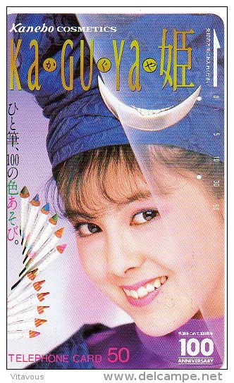 Cosmétique Cosmetics Femme Girl  Télécarte Japon Telefonkarte Phonecard B 314 - Japan