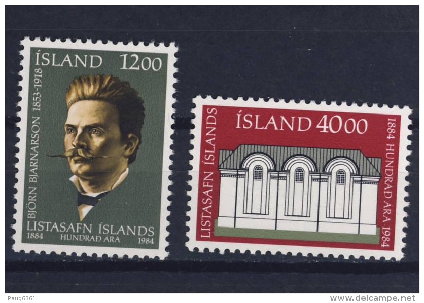 ISLANDE 1984 MUSEE D'ART  Yvert: 575/76  NEUF MNH** - Unused Stamps