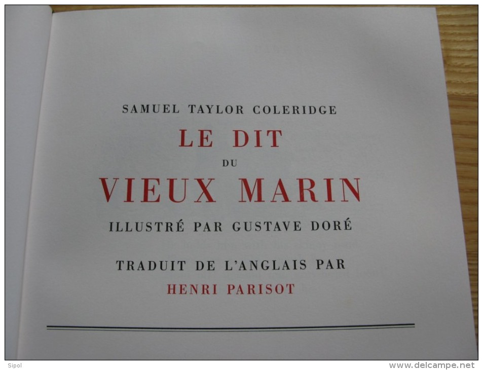 The Rime Of The Ancient Mariner /Le Dit Du Vieux Marin Illustré Par Gusatve Doré Ex 2005/7000 TBE - Poetry