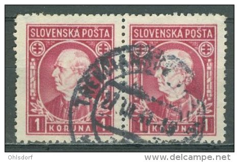 SLOVENSKO 1939: Mi 40 / YT 27, O - FREE SHIPPING ABOVE 10 EURO - Gebruikt