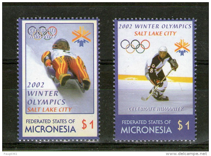 MICRONESIE  2002 JO SC N°486/87 ANNEAUX COULEURS  NEUF MNH** - Winter 2002: Salt Lake City