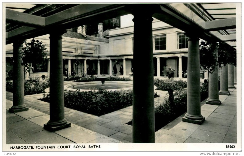 YORKS - HARROGATE -  ROYAL BATHS, FOUNTAIN COURT RP  Y2854 - Harrogate