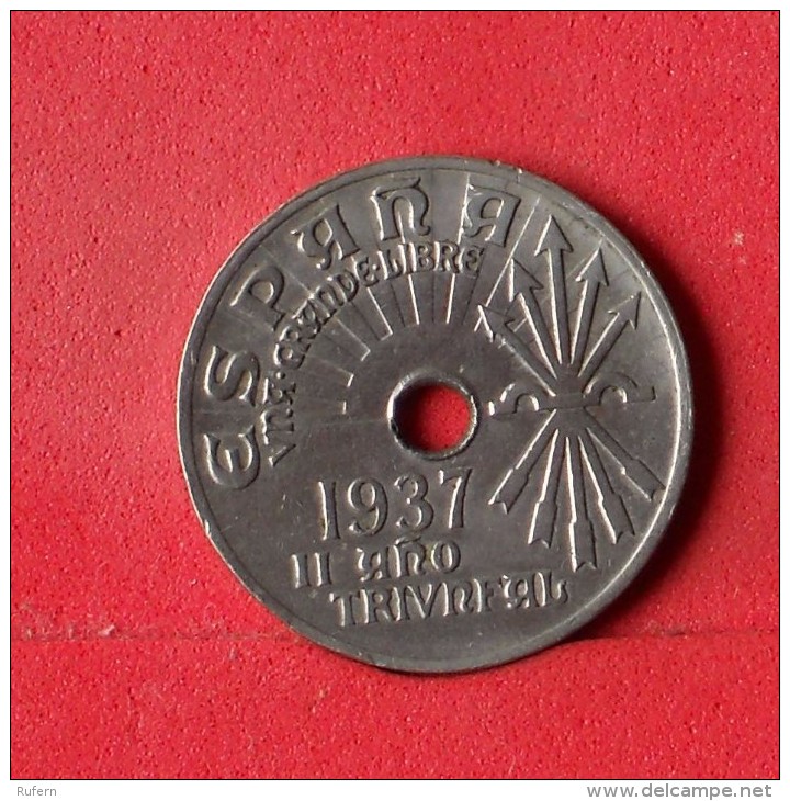 SPAIN 25 CENTIMOS 1937 -    KM# 753 - (Nº13924) - 25 Céntimos