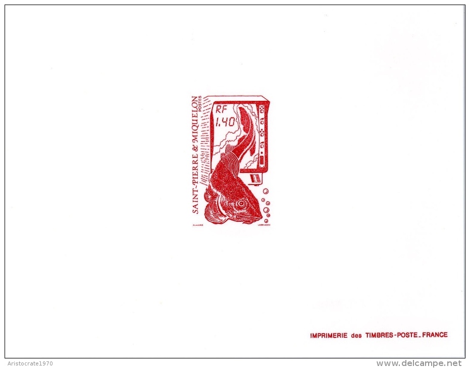 Miquelon Morue - Imperforates, Proofs & Errors