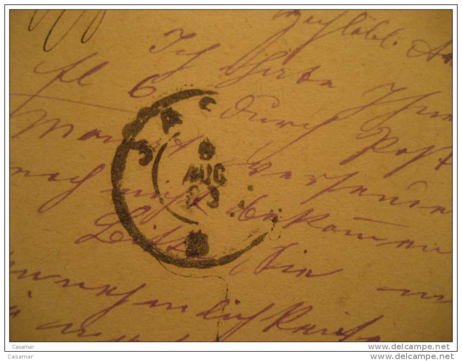 ROMANIA Vas...liu ? 1883 To Wien Austria Roumanie Rumania Rumanien UPU Postal Stationery Card - Briefe U. Dokumente