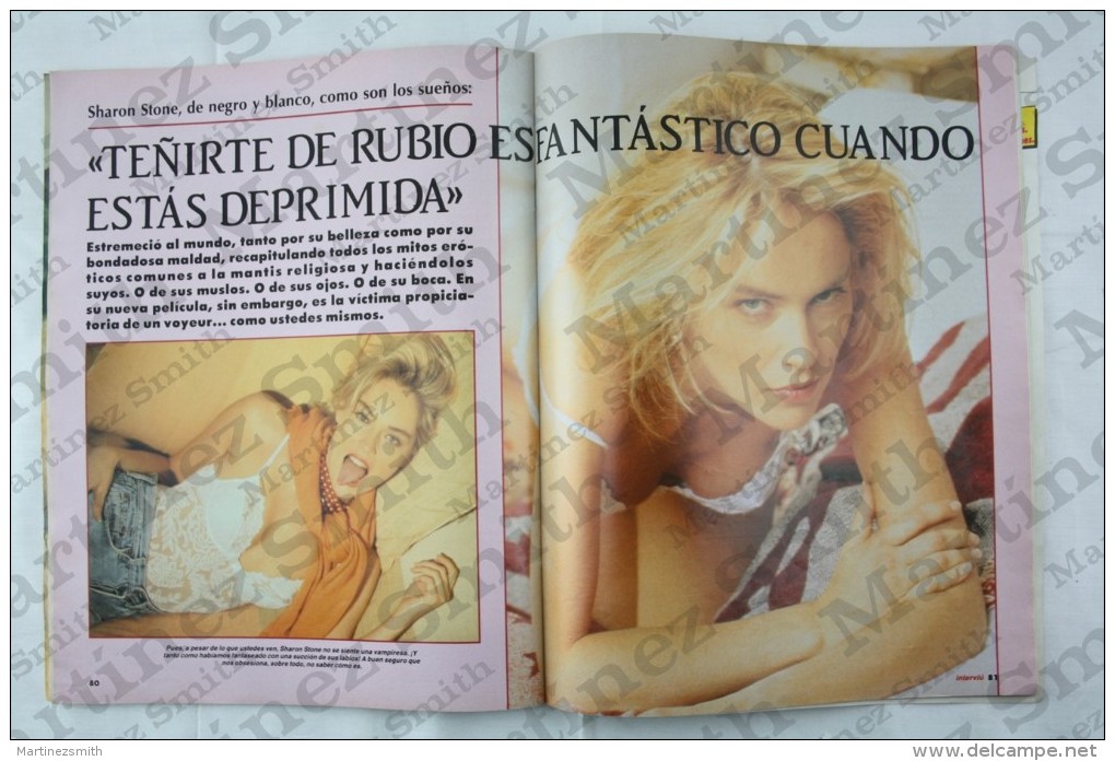 1993 Spanish Men´s Magazine - Donna Ewin, Sharon Stone, Norma Jean Almodovar - [3] 1991-…