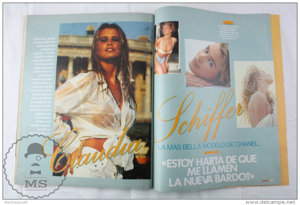 1990 Spanish Men´s Magazine - Claudia Schiffer Cover Girl, Kim Basinger, Wen Ging - [2] 1981-1990