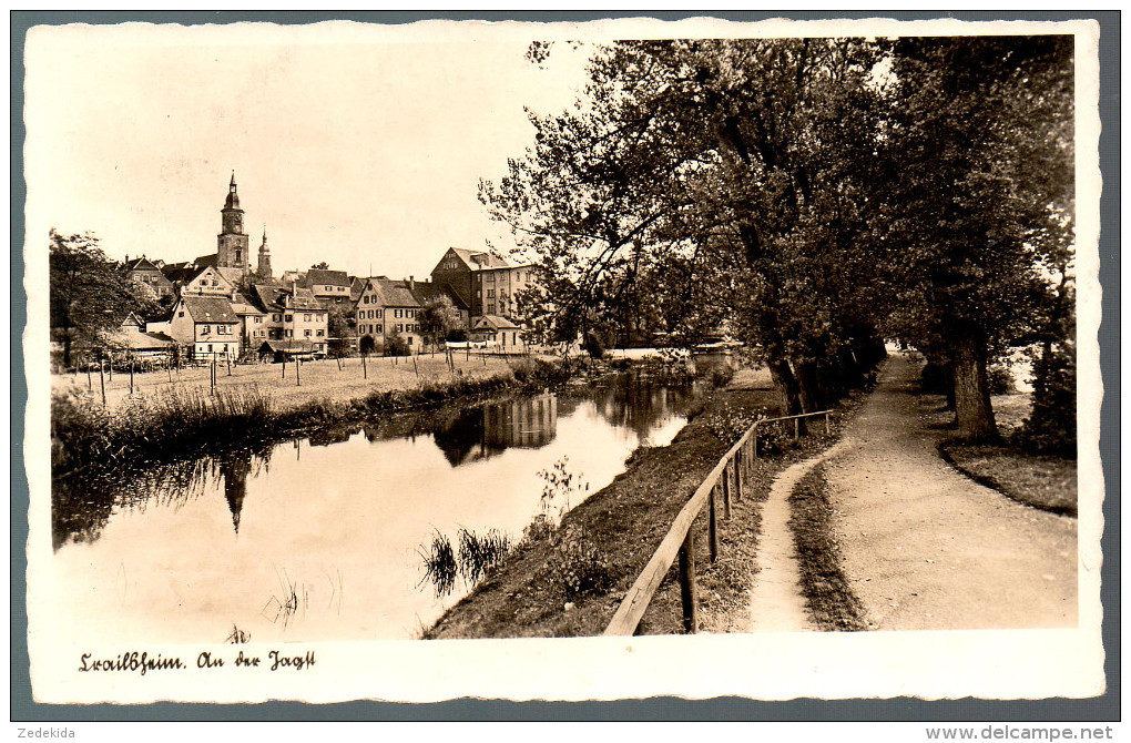 1427 - Ohne Porto - Alte Foto Ansichtskarte - Crailsheim An Der Jagst - N. Gel Metz - Crailsheim