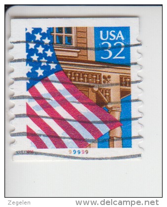 Verenigde Staten(United States) Rolzegel Met Plaatnummer Michel-nr 2726 I BCa Plaat 99999 - Ruedecillas (Números De Placas)