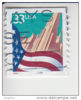 Verenigde Staten(United States) Rolzegel Met Plaatnummer Michel-nr 3091 BG II Plaat  3333A - Ruedecillas (Números De Placas)