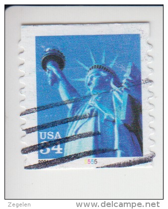 Verenigde Staten(United States) Rolzegel Met Plaatnummer Michel-nr 3399 Plaat  5555 - Ruedecillas (Números De Placas)