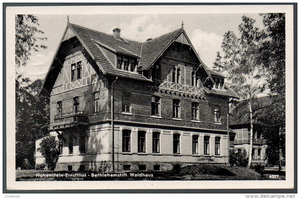 1478 - Ohne Porto - Alte Ansichtskarte - Hohenstein Ernstthal Waldhaus Bethlehemstift - Gel 1955 Neubert TOP - Hohenstein-Ernstthal