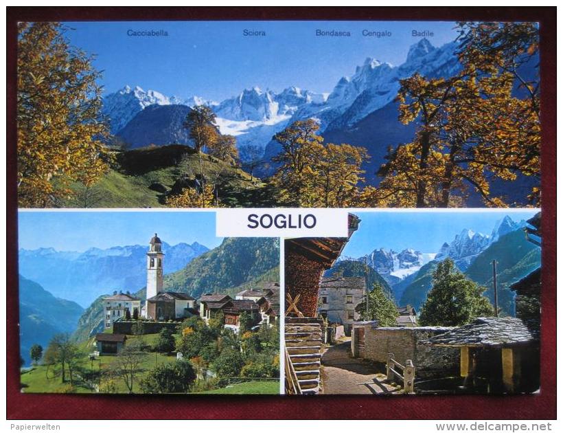 Bregaglia  (GR) - Mehrbildkarte "Soglio" - Bregaglia