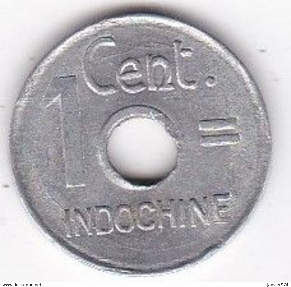 Indochine 1 Cent 1943 Hanoi. En Aluminium - French Indochina