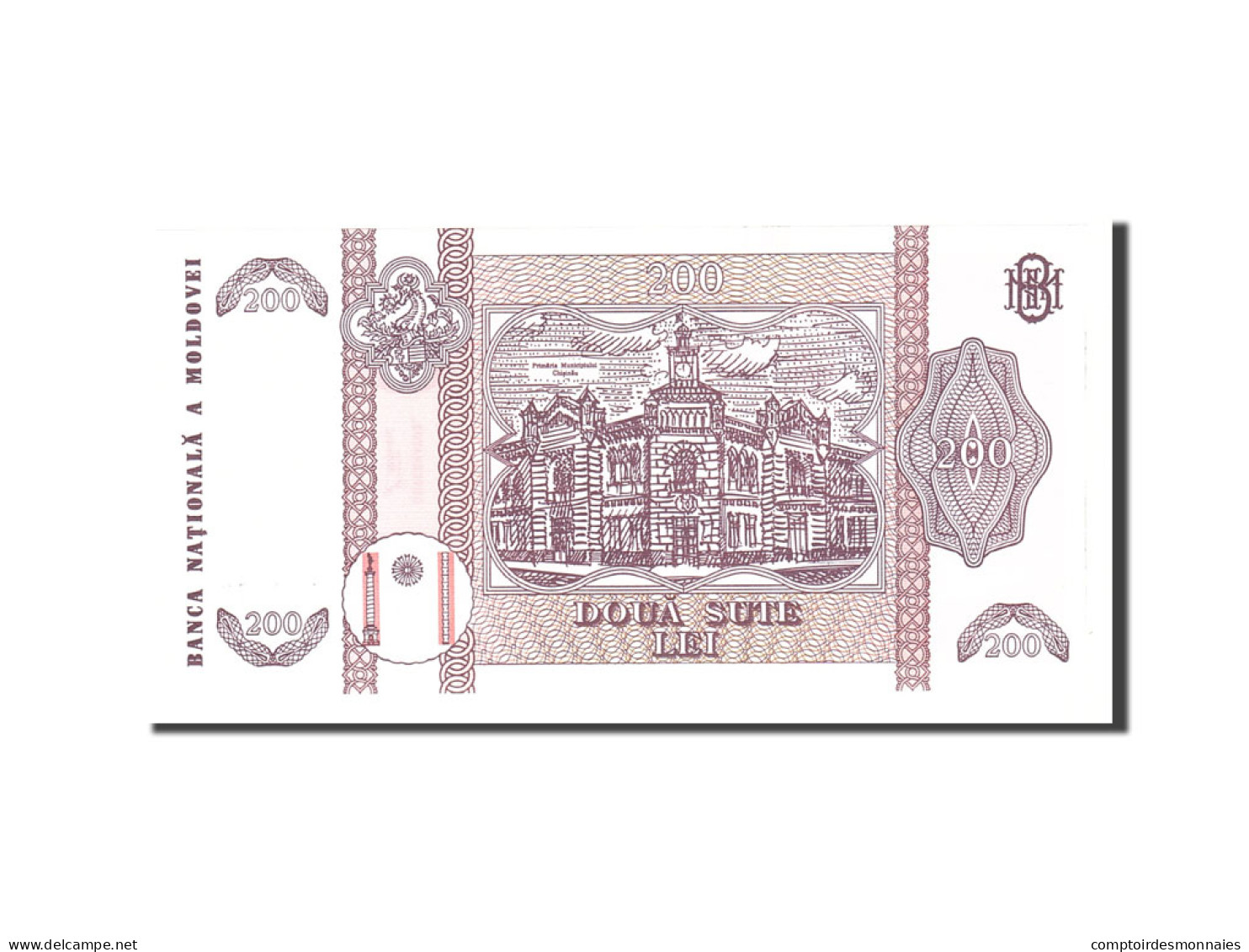 Billet, Moldova, 200 Lei, 1992, Undated, KM:16a, NEUF - Moldavia