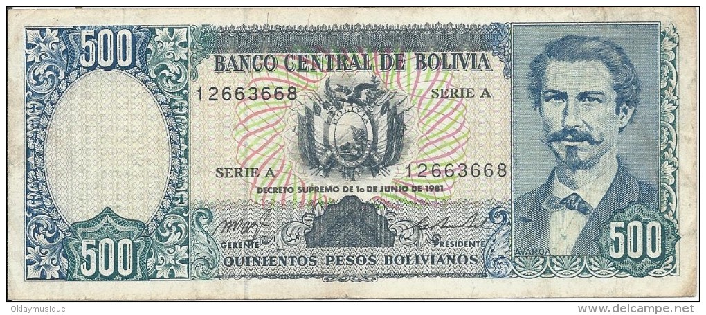 500 Pesos Bolivianos 1981 - Bolivia