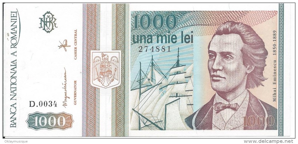 1000 Lei 1993 - Romania