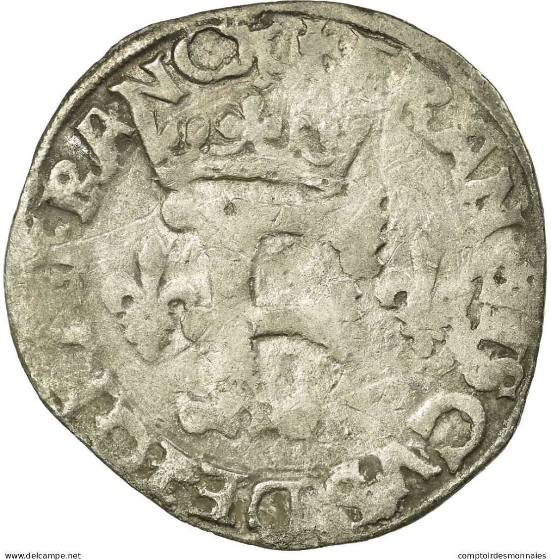 Monnaie, France, Dizain Franciscain, Undated, Tours, TB, Billon, Duplessy:860 - 1515-1547 Frans I