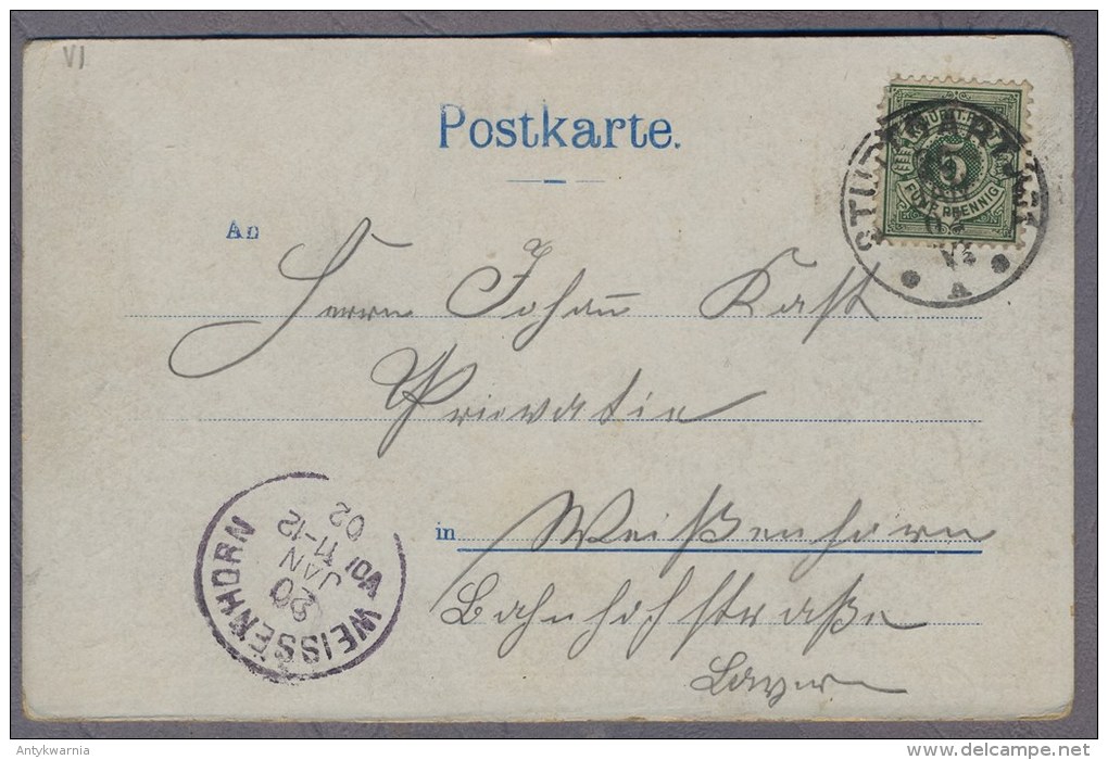 Hohenzollern Burg  1902y.  Wappen  B770 - Hechingen