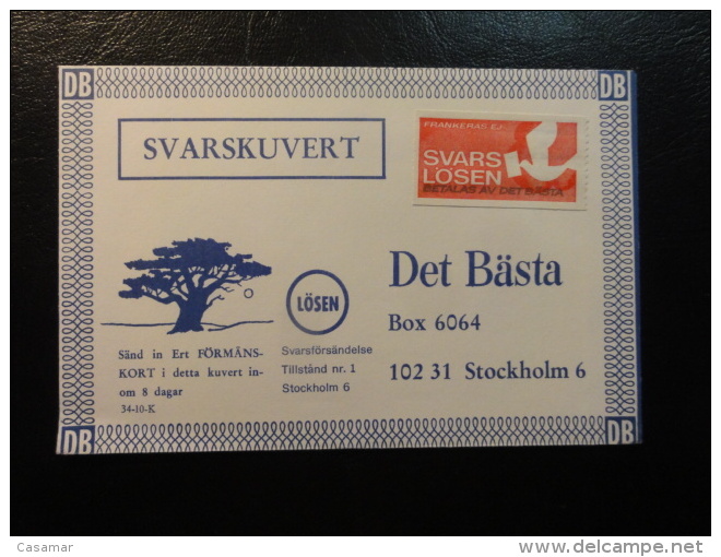 Svarslosen Svarskuvert Local Stamp On Cover - Emissions Locales