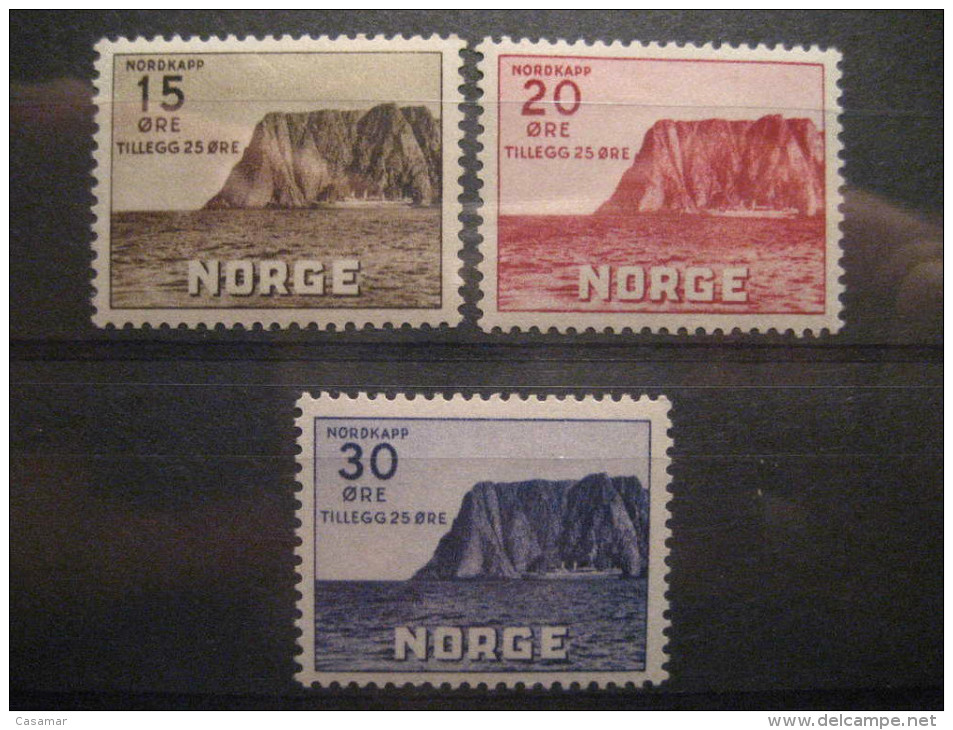 Yvert 151/3 Cap Nord Cabo Norte North Cape Nordkapp Charnela Hinged Charniere - Neufs