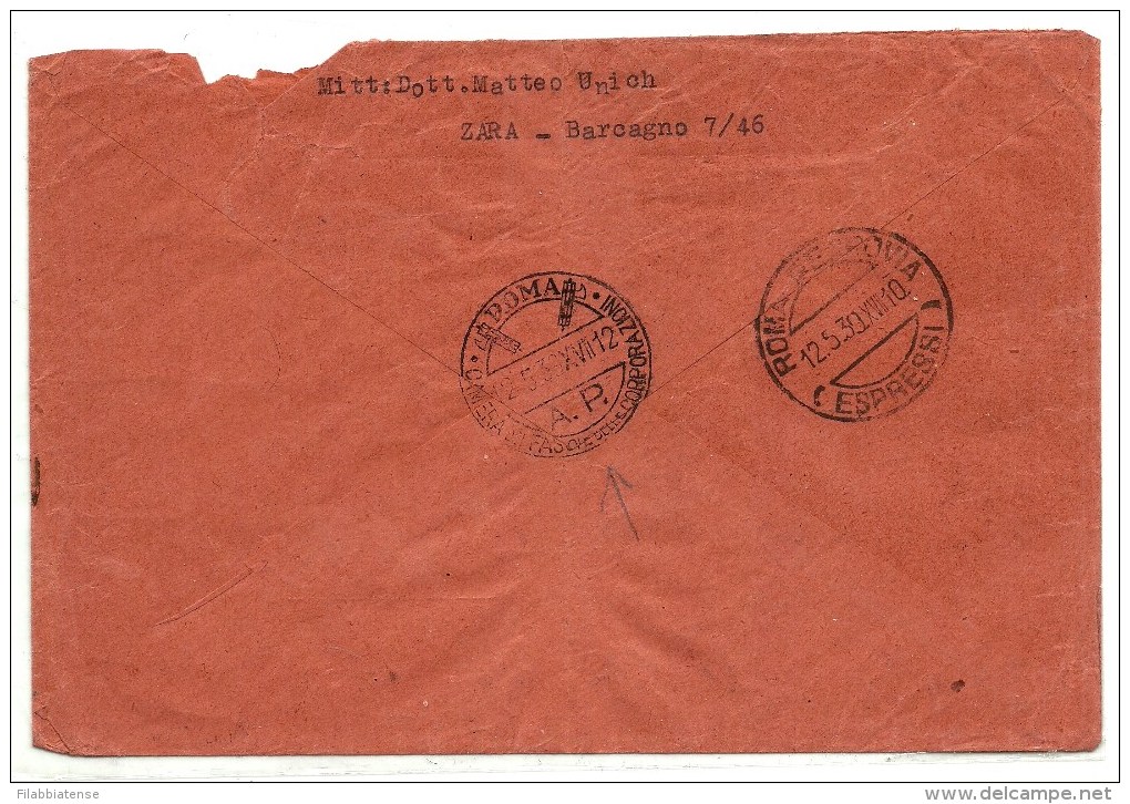 1969 - Italia Regno - Lettera Timbro Zara      9/110 - Poststempel (Flugzeuge)