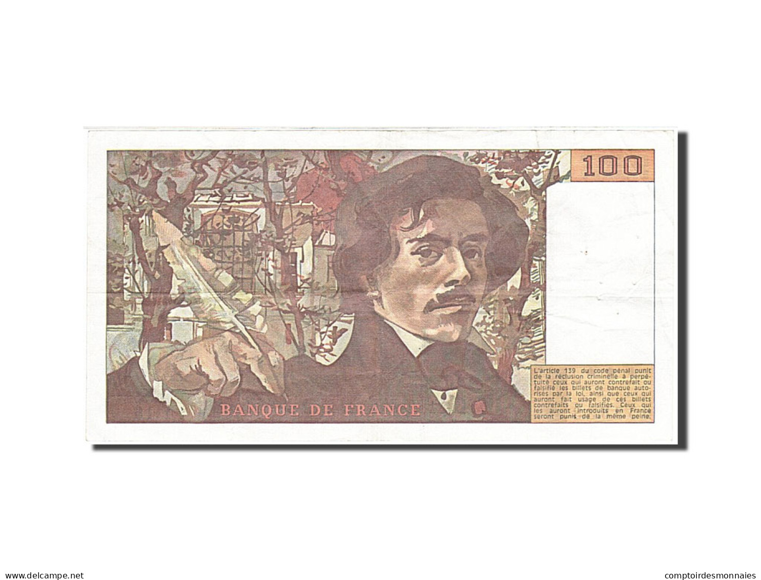 Billet, France, 100 Francs, 1978, 1979, TTB, Fayette:69.2c, KM:154b - 100 F 1978-1995 ''Delacroix''