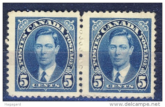 ##K2635. Canada 1937. Michel 201 In Pair. MNH(**) - Unused Stamps