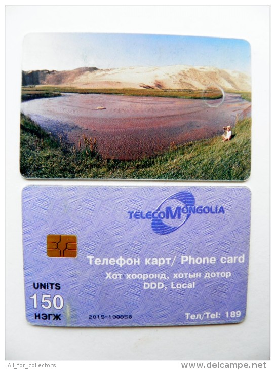 Phone Card From Mongolia Chip Landscape Mountains 150un. - Mongolia