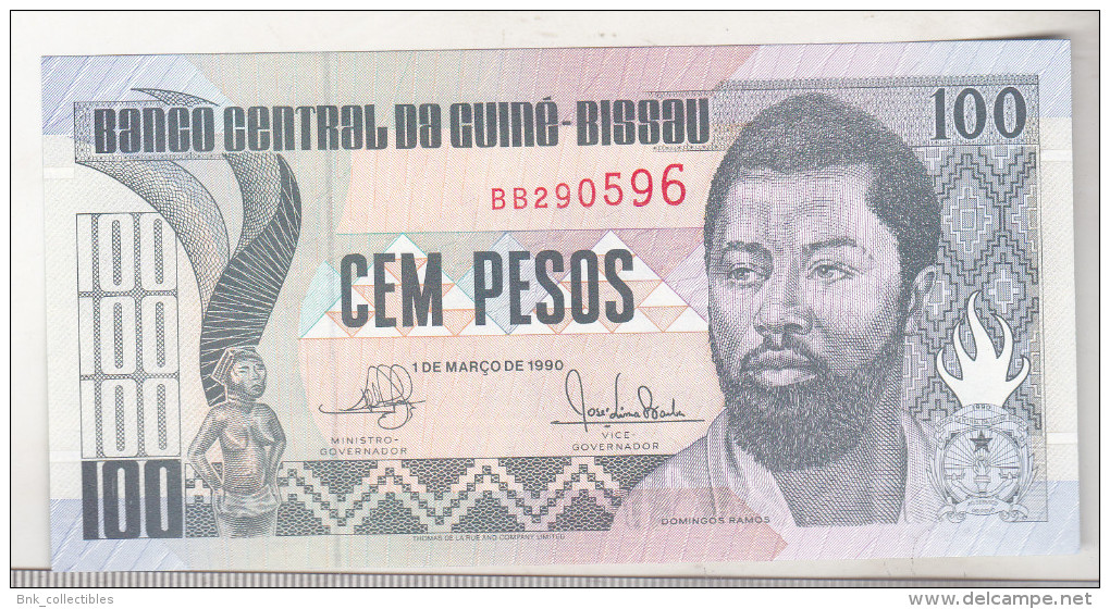 Guinea-Bissau 100 Pesos 1990 Unc - Guinea-Bissau