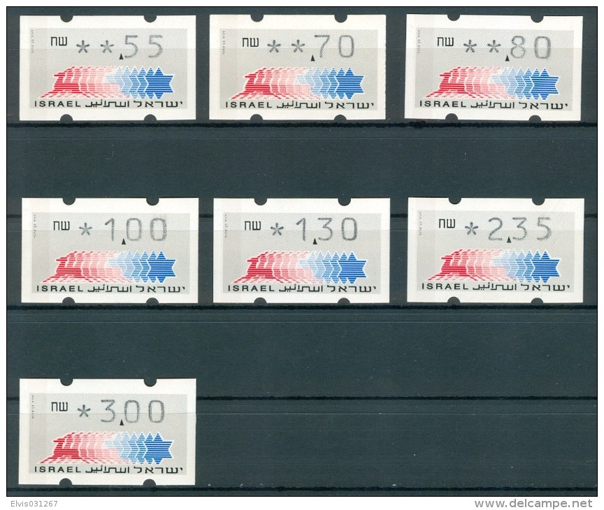 Israel MACHINE LABELS - KLUSSENDORF - 1990, Mint Condition - Frankeervignetten (Frama)