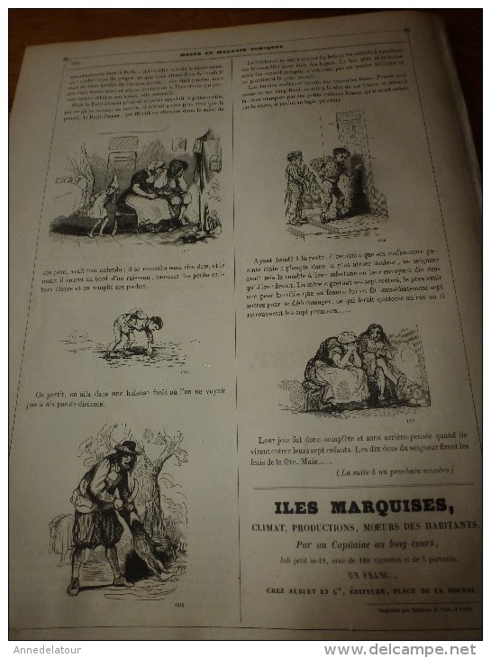 1840  UNE PUBLICATION A LA MODE, voyage fantastique,épisodique,philosophique,lunatique et sudorifique; Musée PHILIPON ,