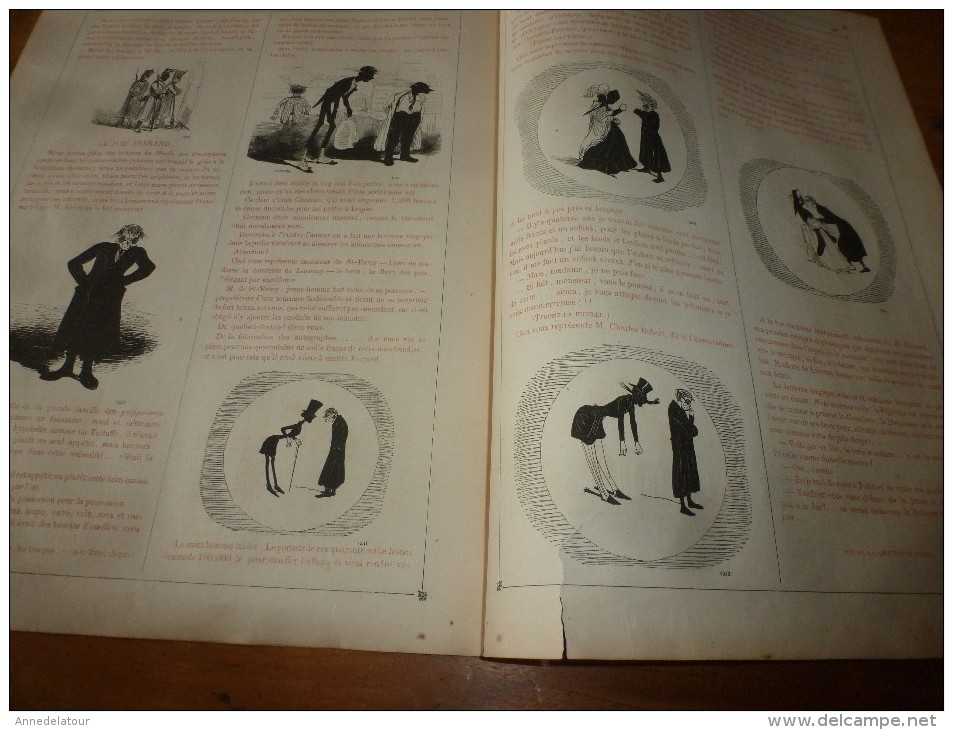 1840 PARIS Dévoilé (5 livraisons): LES MYSTERES SUS par CHAM  .;Musée PHILIPON, nombreux dessins  etc